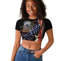 22nd United States Colored Troops Raglan Cropped T shirt Flag of Freedom - Wonder Print Shop