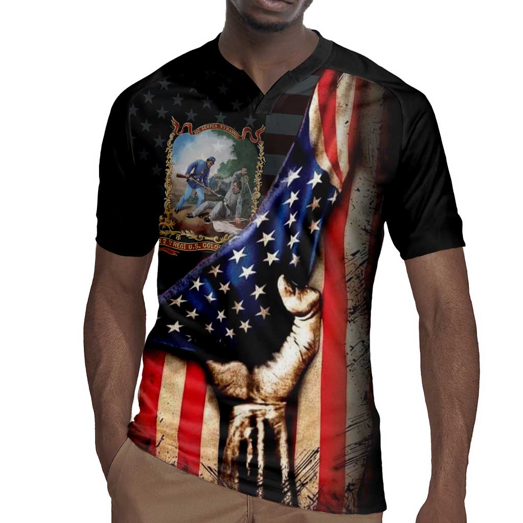 22nd United States Colored Troops Rugby Jersey Flag of Freedom - Wonder Print Shop