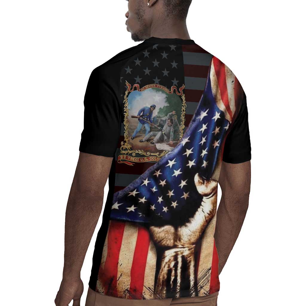 22nd United States Colored Troops Rugby Jersey Flag of Freedom - Wonder Print Shop