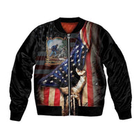 22nd United States Colored Troops Sleeve Zip Bomber Jacket Flag of Freedom - Wonder Print Shop