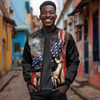 22nd United States Colored Troops Sleeve Zip Bomber Jacket Flag of Freedom - Wonder Print Shop