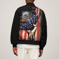 22nd United States Colored Troops Sleeve Zip Bomber Jacket Flag of Freedom - Wonder Print Shop