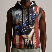 22nd United States Colored Troops Sleeveless Hoodie Flag of Freedom - Wonder Print Shop