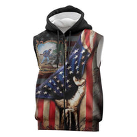 22nd United States Colored Troops Sleeveless Zip Hoodie Flag of Freedom - Wonder Print Shop