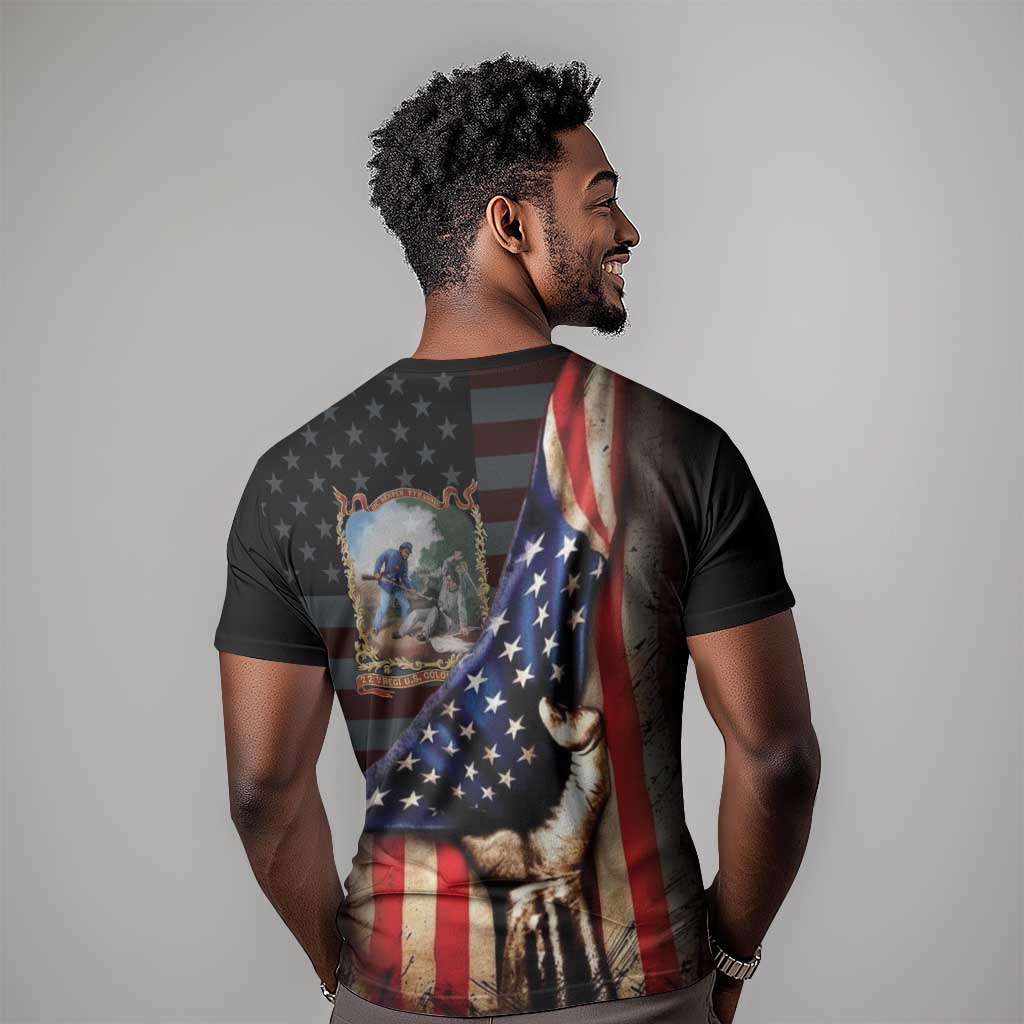 22nd United States Colored Troops T shirt Flag of Freedom - Wonder Print Shop