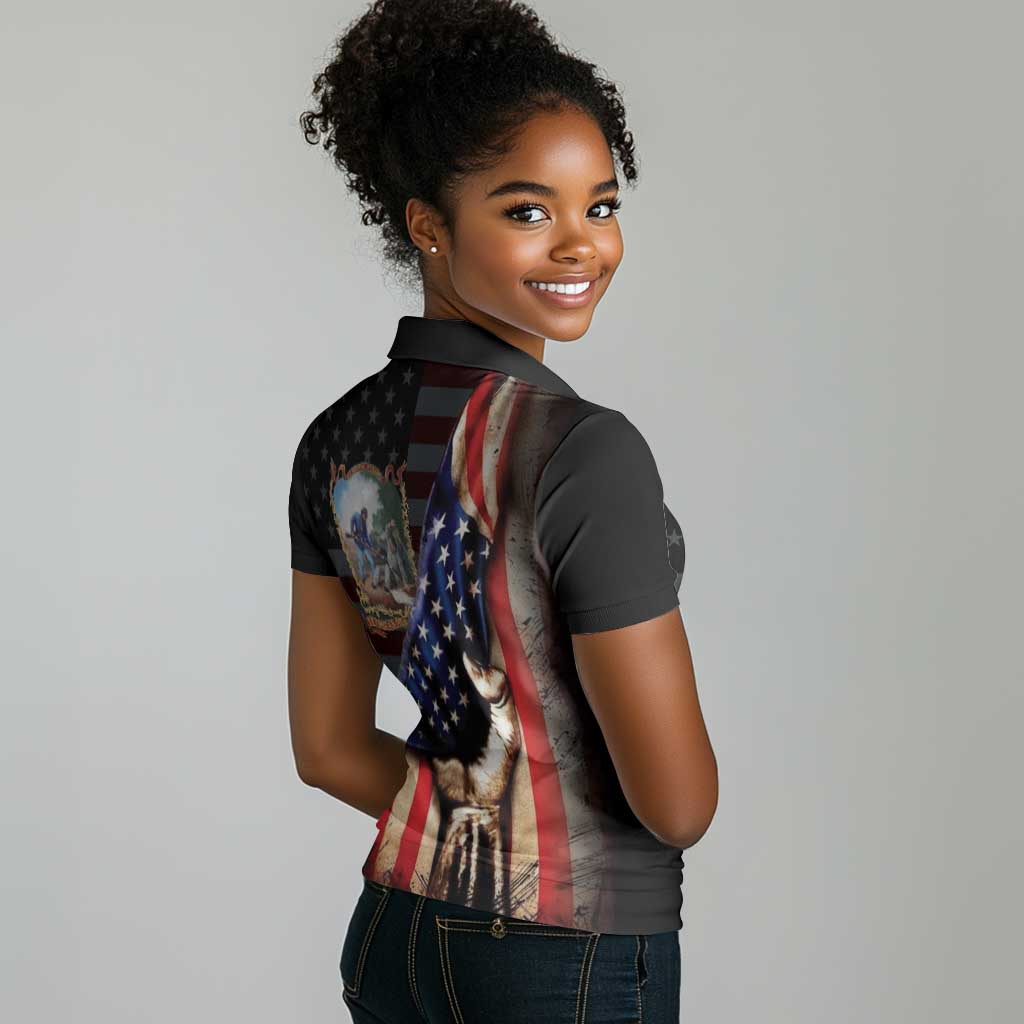 22nd United States Colored Troops Women Polo Shirt Flag of Freedom - Wonder Print Shop