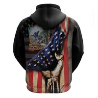 22nd United States Colored Troops Zip Hoodie Flag of Freedom - Wonder Print Shop