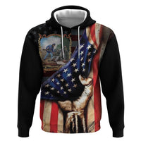 22nd United States Colored Troops Zip Hoodie Flag of Freedom - Wonder Print Shop