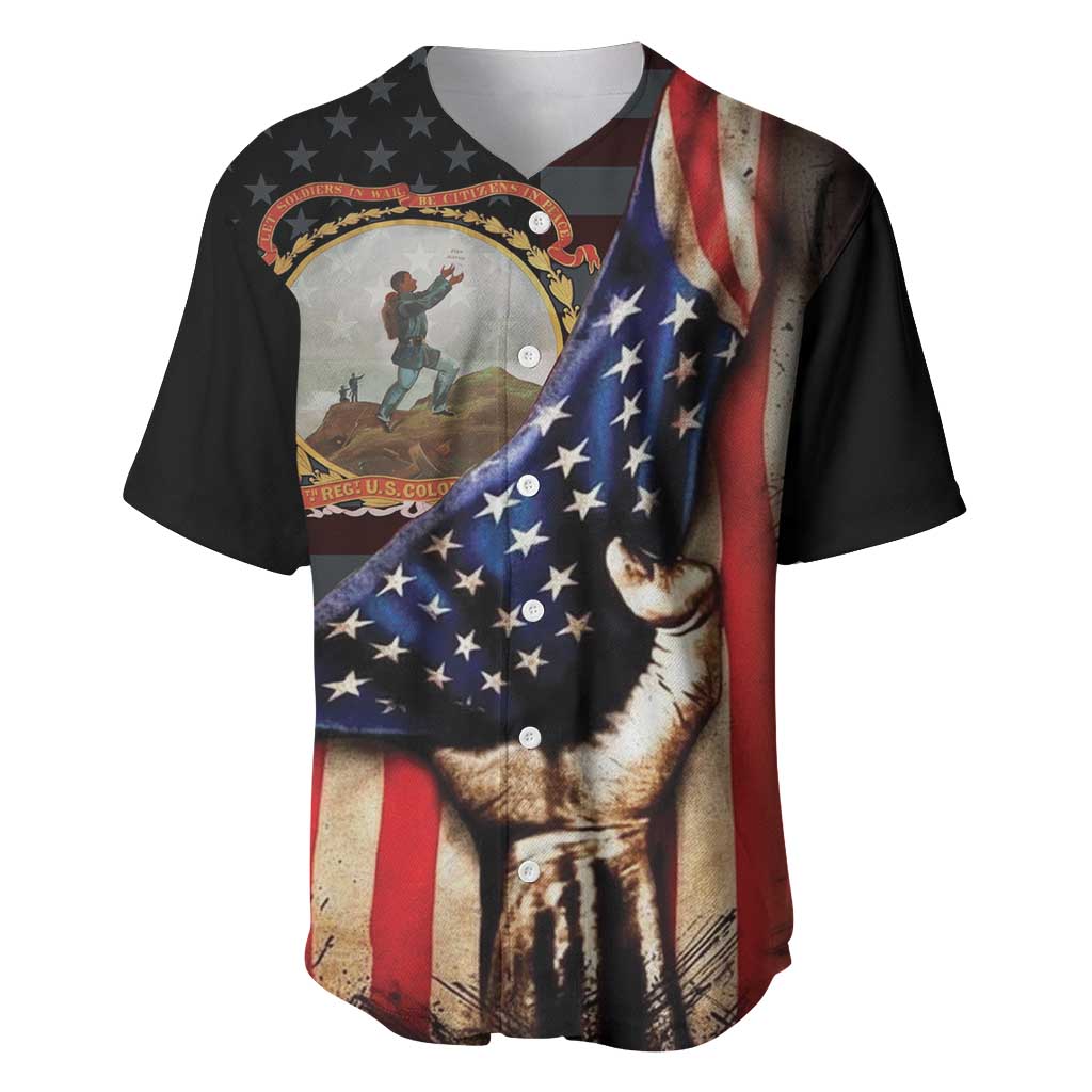 24th Regiment USCT Baseball Jersey Flag of Freedom - Wonder Print Shop