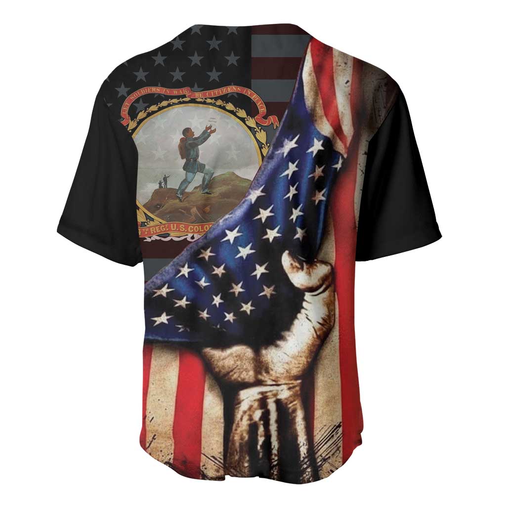24th Regiment USCT Baseball Jersey Flag of Freedom - Wonder Print Shop
