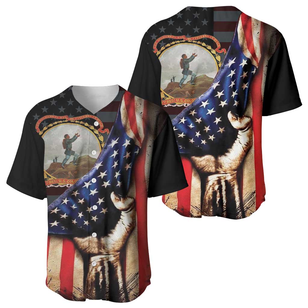 24th Regiment USCT Baseball Jersey Flag of Freedom - Wonder Print Shop