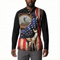 24th Regiment USCT Button Sweatshirt Flag of Freedom