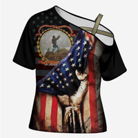 24th Regiment USCT Cross Shoulder Shirt Flag of Freedom - Wonder Print Shop