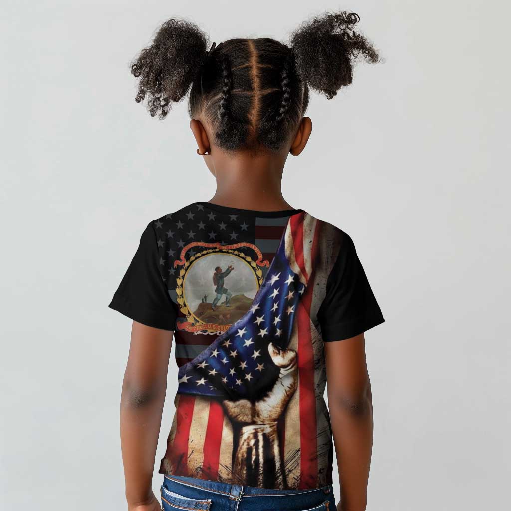 24th Regiment USCT Kid T shirt Flag of Freedom - Wonder Print Shop