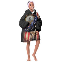 24th Regiment USCT Kid Wearable Blanket Hoodie Flag of Freedom - Wonder Print Shop