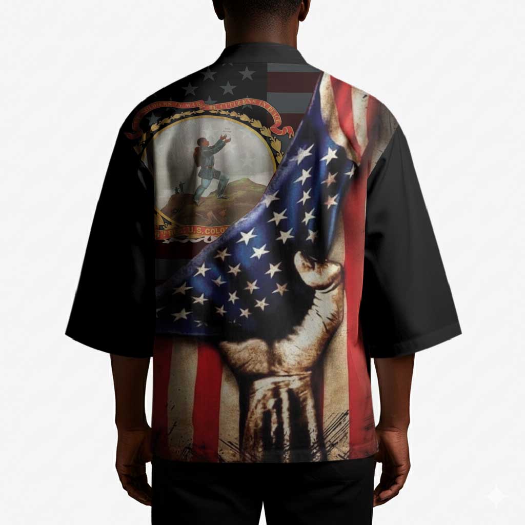 24th Regiment USCT Kimono Flag of Freedom - Wonder Print Shop