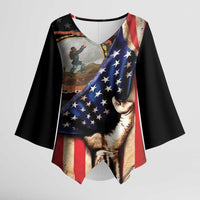 24th Regiment USCT Kimono Sleeve Blouse Flag of Freedom - Wonder Print Shop