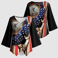 24th Regiment USCT Kimono Sleeve Blouse Flag of Freedom - Wonder Print Shop