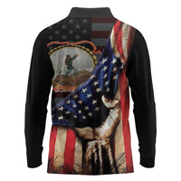 24th Regiment USCT Long Sleeve Polo Shirt Flag of Freedom - Wonder Print Shop