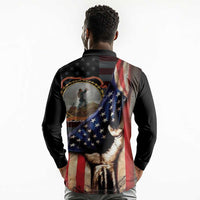 24th Regiment USCT Long Sleeve Polo Shirt Flag of Freedom - Wonder Print Shop