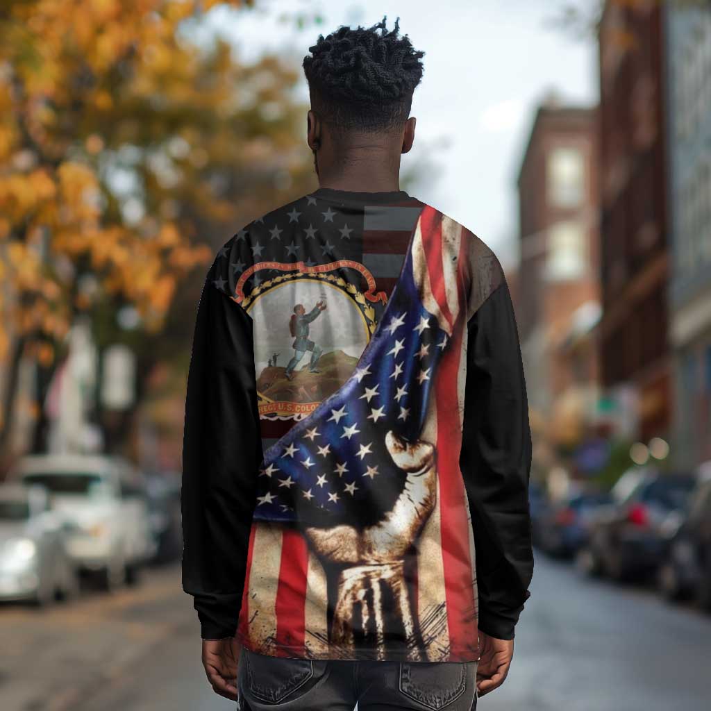 24th Regiment USCT Long Sleeve Shirt Flag of Freedom - Wonder Print Shop