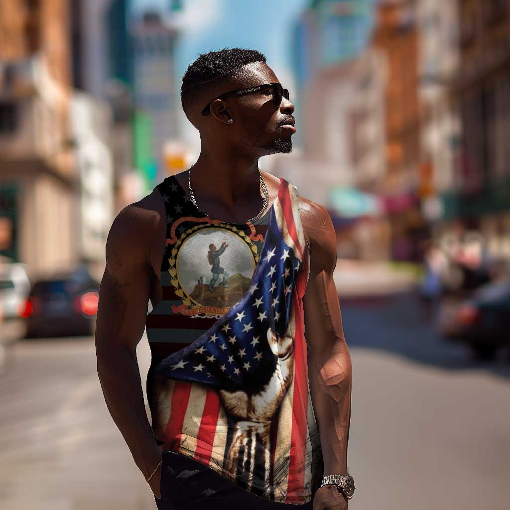 24th Regiment USCT Men Tank Top Flag of Freedom - Wonder Print Shop