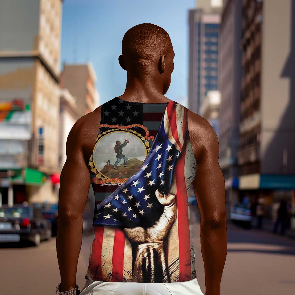 24th Regiment USCT Men Tank Top Flag of Freedom - Wonder Print Shop