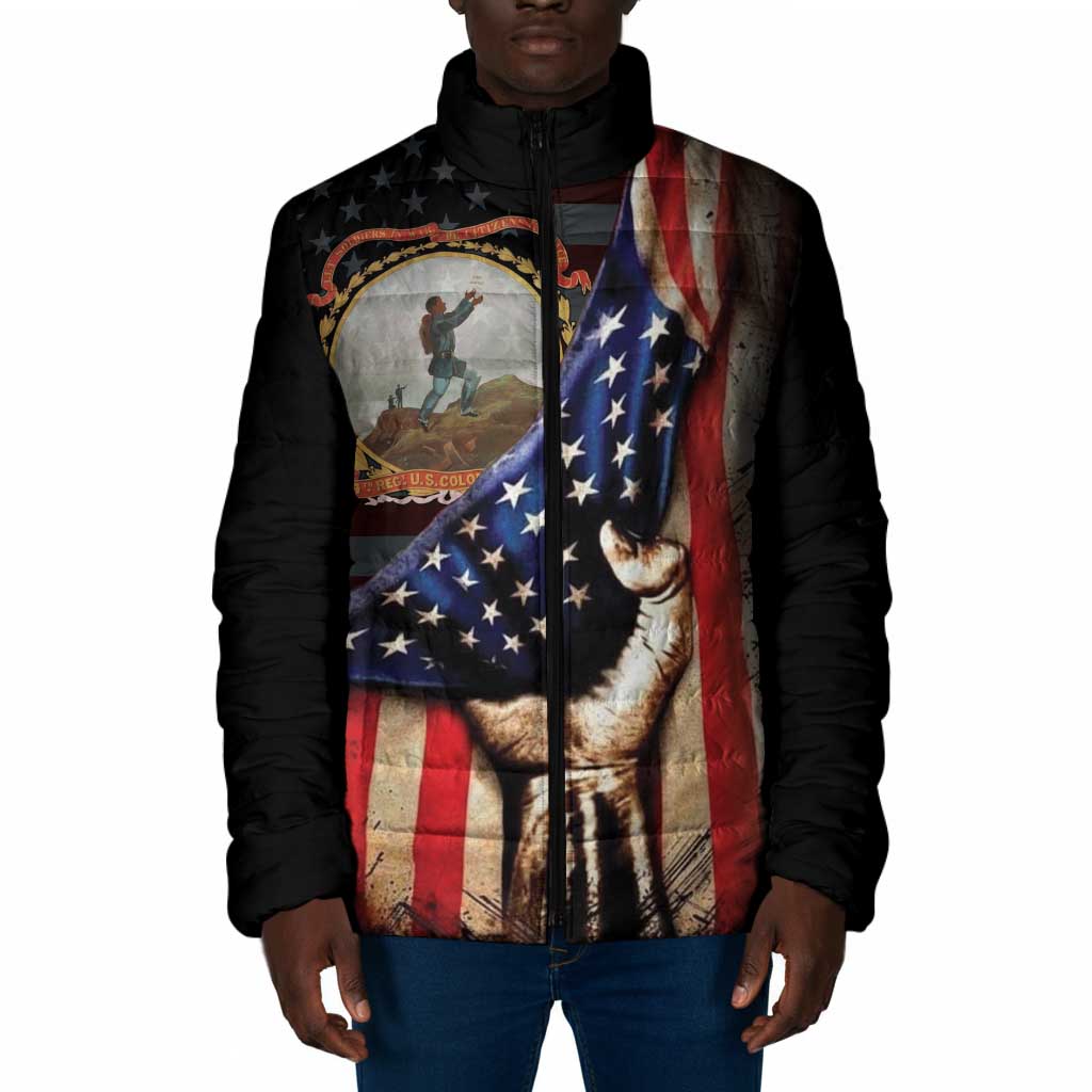24th Regiment USCT Padded Jacket Flag of Freedom - Wonder Print Shop