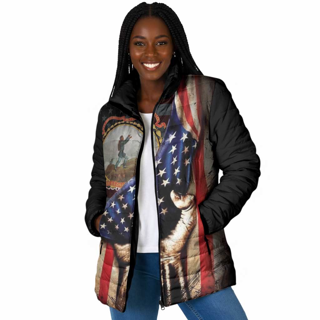 24th Regiment USCT Padded Jacket Flag of Freedom - Wonder Print Shop