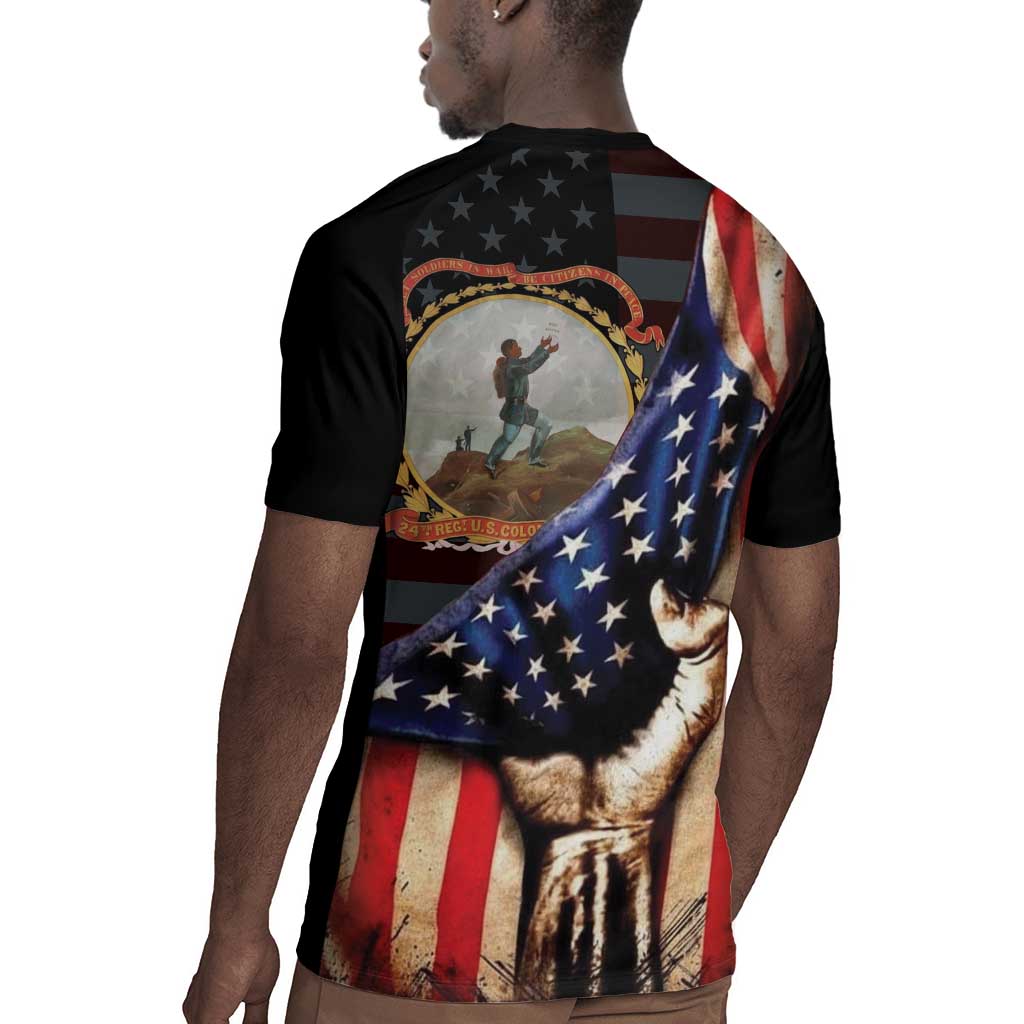 24th Regiment USCT Rugby Jersey Flag of Freedom - Wonder Print Shop