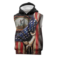 24th Regiment USCT Sleeveless Hoodie Flag of Freedom - Wonder Print Shop
