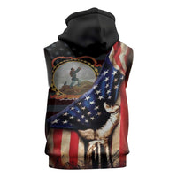 24th Regiment USCT Sleeveless Hoodie Flag of Freedom - Wonder Print Shop