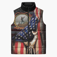 24th Regiment USCT Sleeveless Puffer Jacket Flag of Freedom - Wonder Print Shop