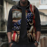 24th Regiment USCT Sleeveless Puffer Jacket Flag of Freedom - Wonder Print Shop