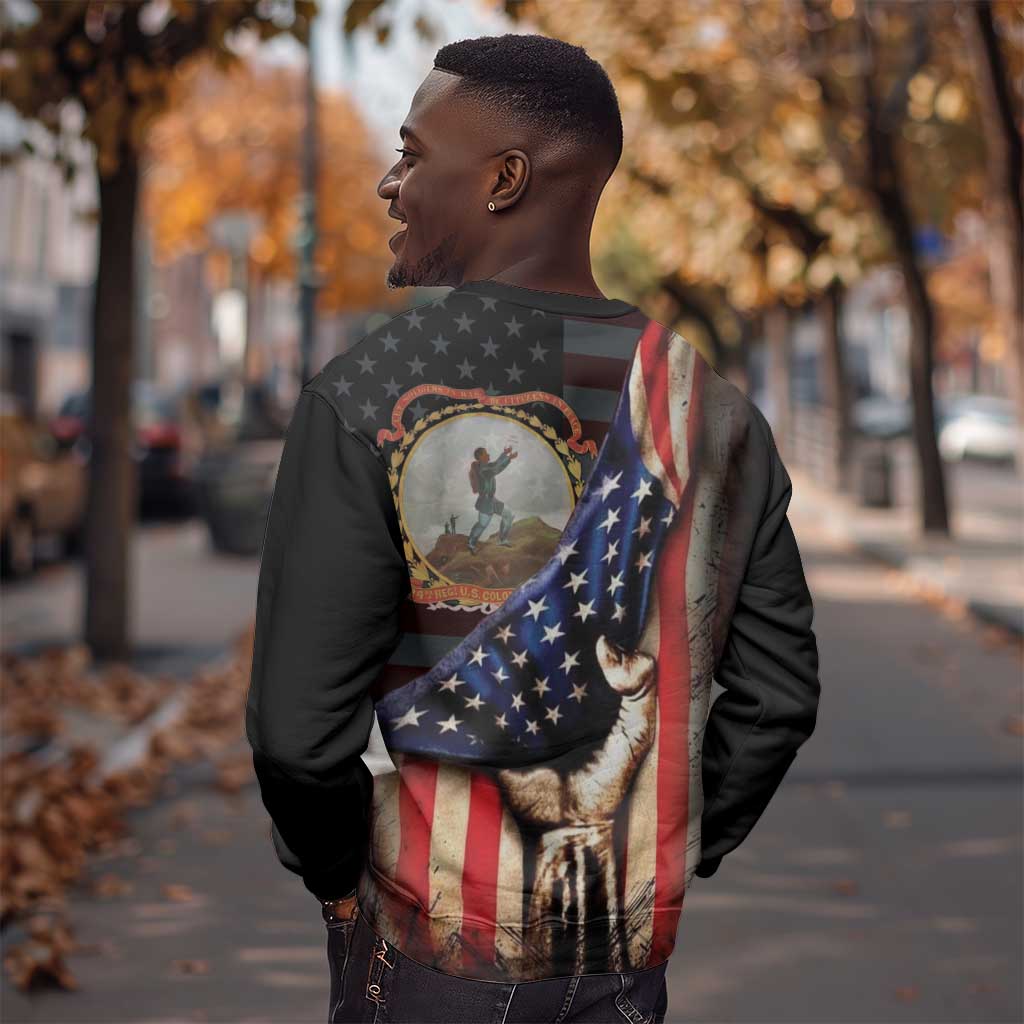 24th Regiment USCT Sweatshirt Flag of Freedom - Wonder Print Shop