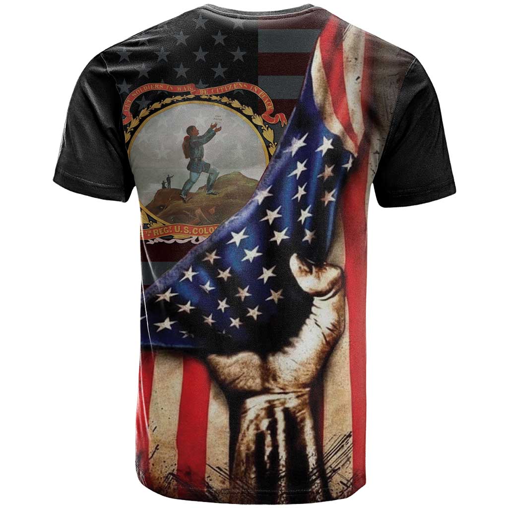 24th Regiment USCT T shirt Flag of Freedom - Wonder Print Shop