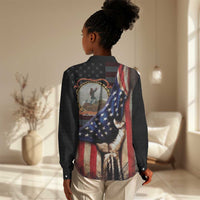 24th Regiment USCT Women Casual Shirt Flag of Freedom - Wonder Print Shop