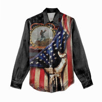 24th Regiment USCT Women Casual Shirt Flag of Freedom - Wonder Print Shop