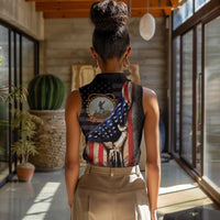 24th Regiment USCT Women Sleeveless Polo Shirt Flag of Freedom - Wonder Print Shop