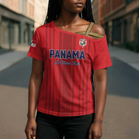 Custom Panama Football 2026 Cross Shoulder Shirt La Marea Roja Rising