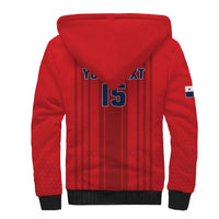 Custom Panama Football 2026 Sherpa Hoodie La Marea Roja Rising