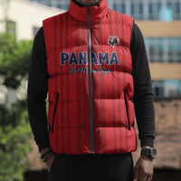 Custom Panama Football 2026 Sleeveless Puffer Jacket La Marea Roja Rising