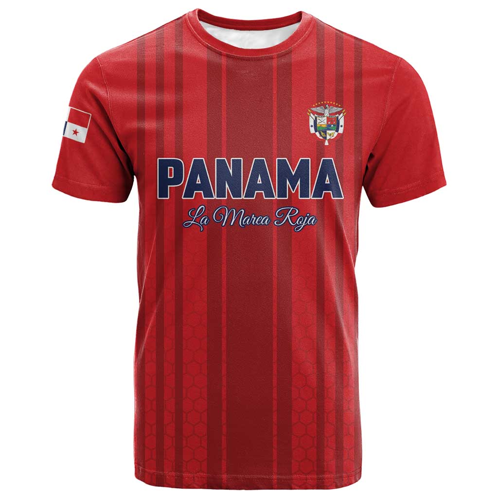 Custom Panama Football 2026 T shirt La Marea Roja Rising