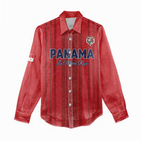 Custom Panama Football 2026 Women Casual Shirt La Marea Roja Rising