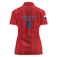 Custom Panama Football 2026 Women Polo Shirt La Marea Roja Rising