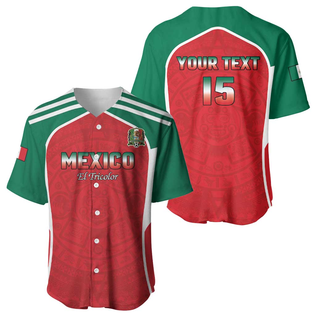 Custom Mexico Football 2026 Baseball Jersey Viva El Tri