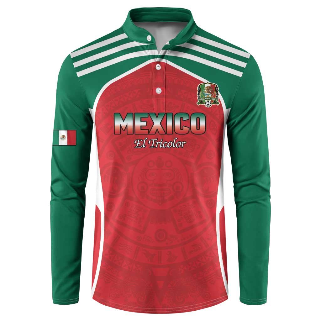 Custom Mexico Football 2026 Button Sweatshirt Viva El Tri