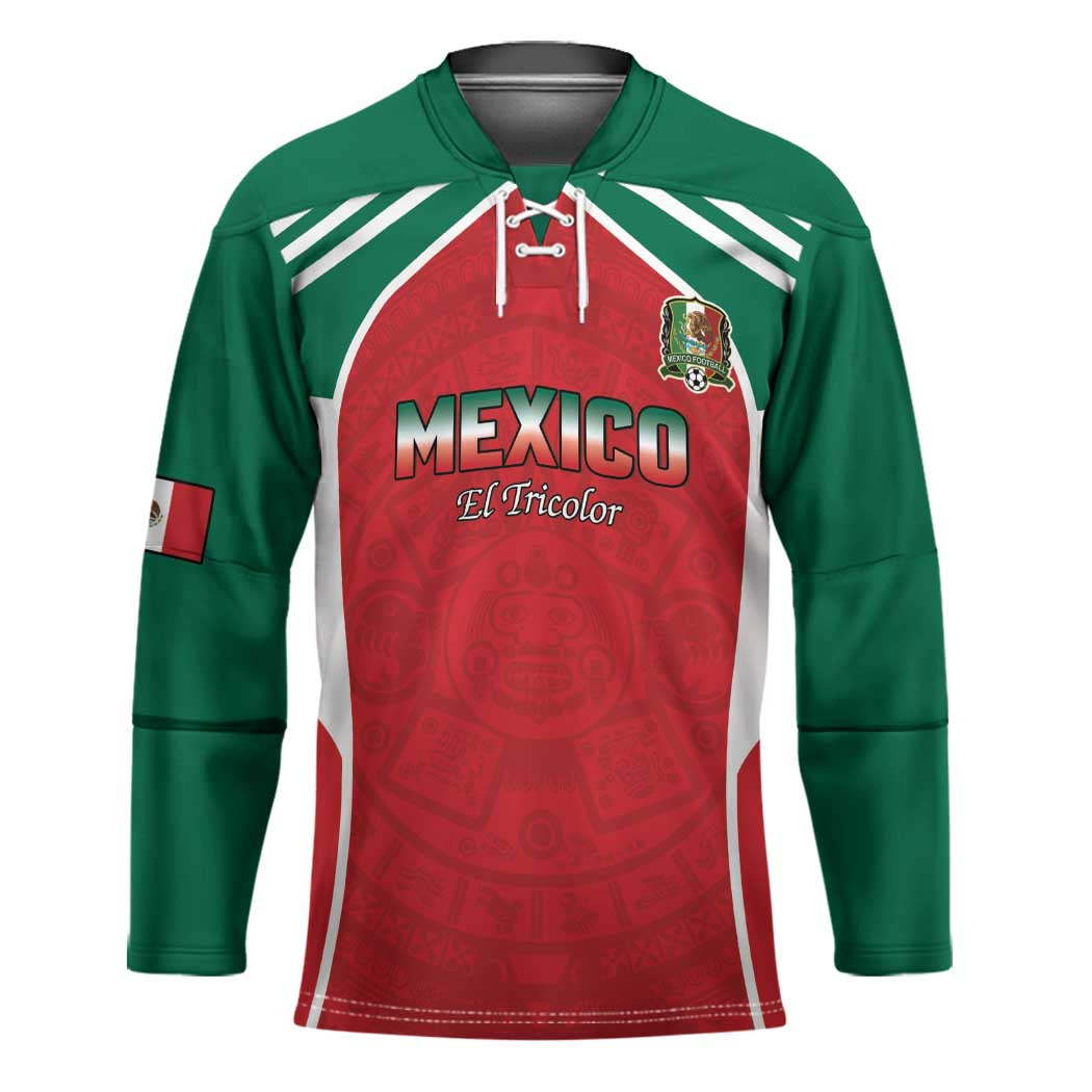 Custom Mexico Football 2026 Hockey Jersey Viva El Tri