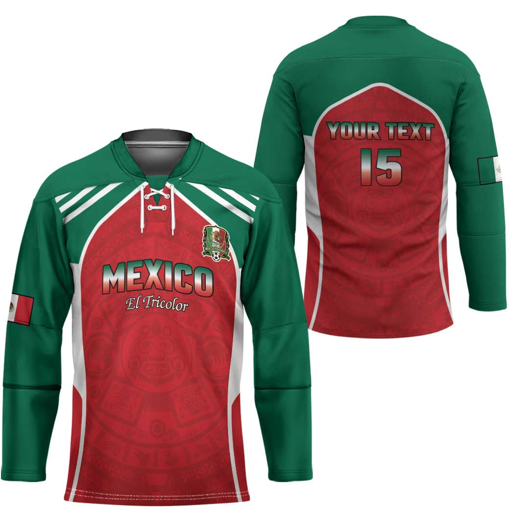 Custom Mexico Football 2026 Hockey Jersey Viva El Tri