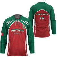 Custom Mexico Football 2026 Hockey Jersey Viva El Tri